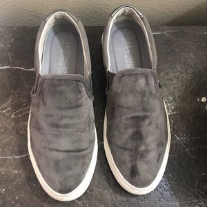 Grey Sketchers Air-Cooled Memory Foam Slip-On